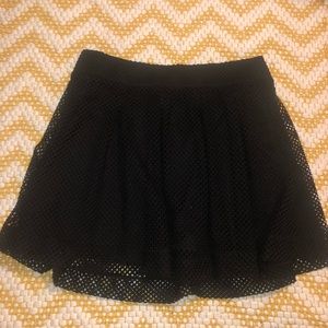 Black mesh skirt